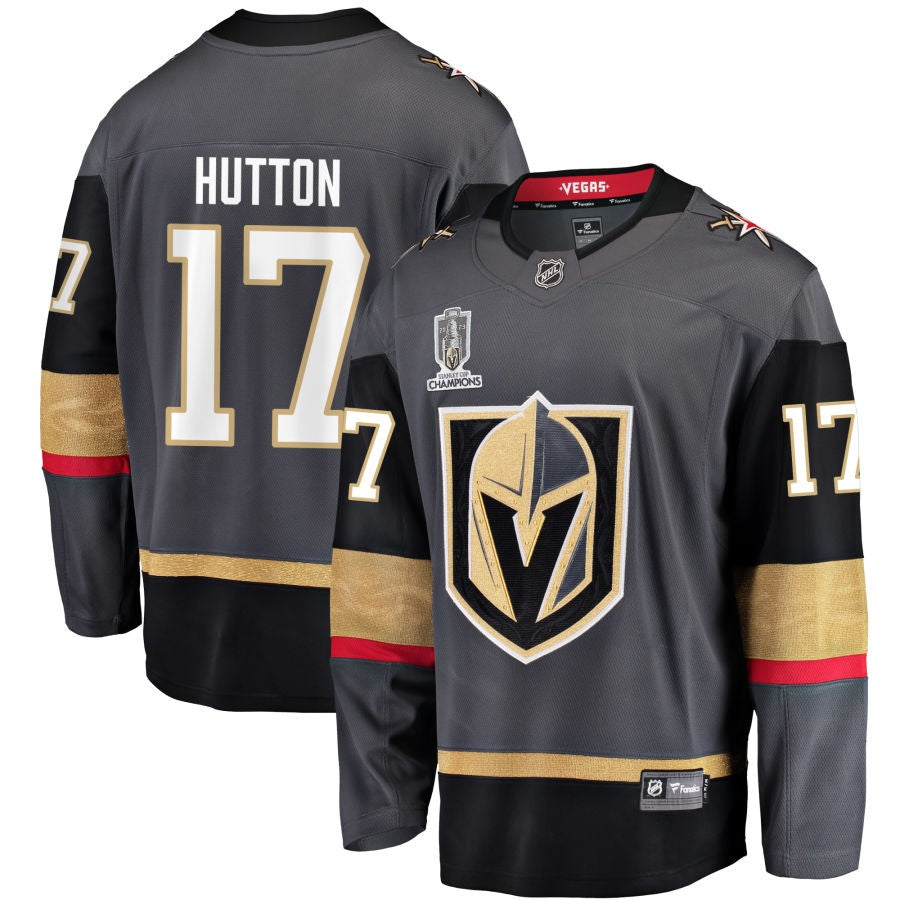Ben Hutton  Vegas Golden Knights Fanatics Branded 2023 Stanley Cup Champions Alternate Breakaway Jersey - Black