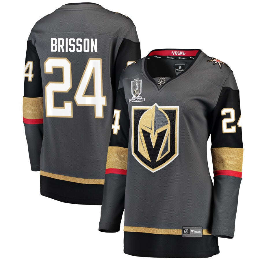 Brendan Brisson  Vegas Golden Knights Fanatics Branded Women's 2023 Stanley Cup Champions Alternate Breakaway Jersey - Black