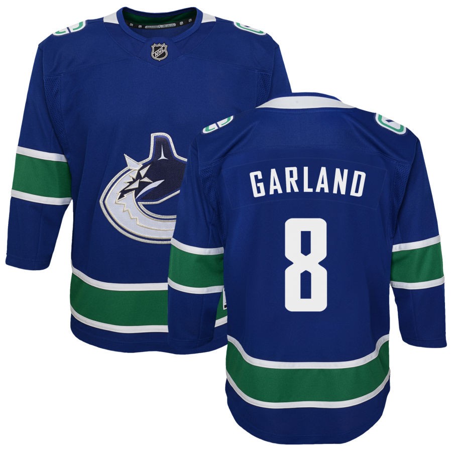 Conor Garland Vancouver Canucks Youth Premier Jersey - Blue