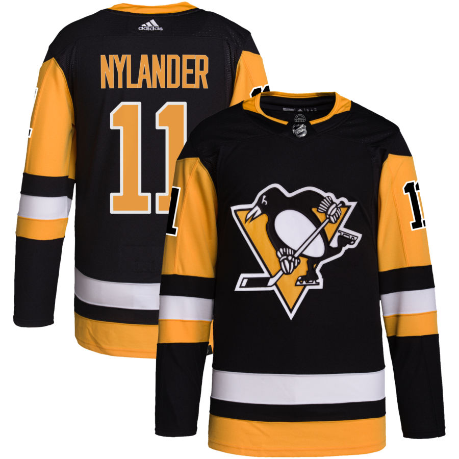 Alex Nylander Pittsburgh Penguins adidas Home Primegreen Authentic Pro Jersey - Black