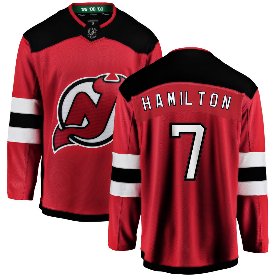 Dougie Hamilton New Jersey Devils Fanatics Branded Home Breakaway Jersey - Red
