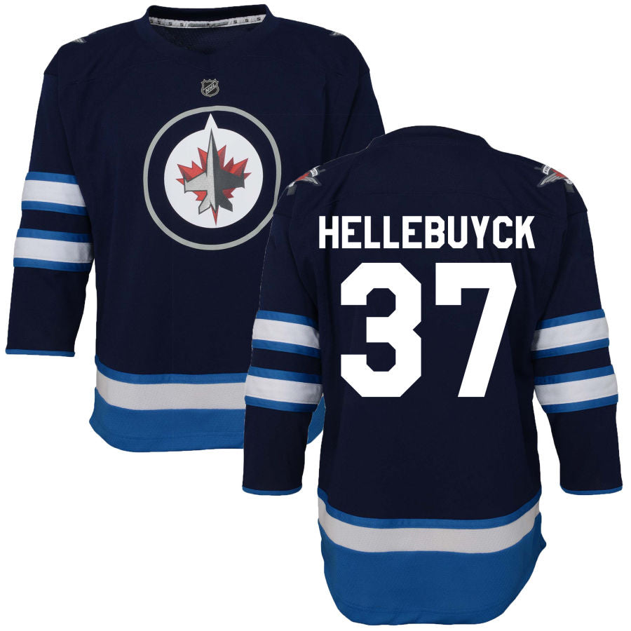 Connor Hellebuyck Winnipeg Jets Toddler Home Replica Jersey - Navy
