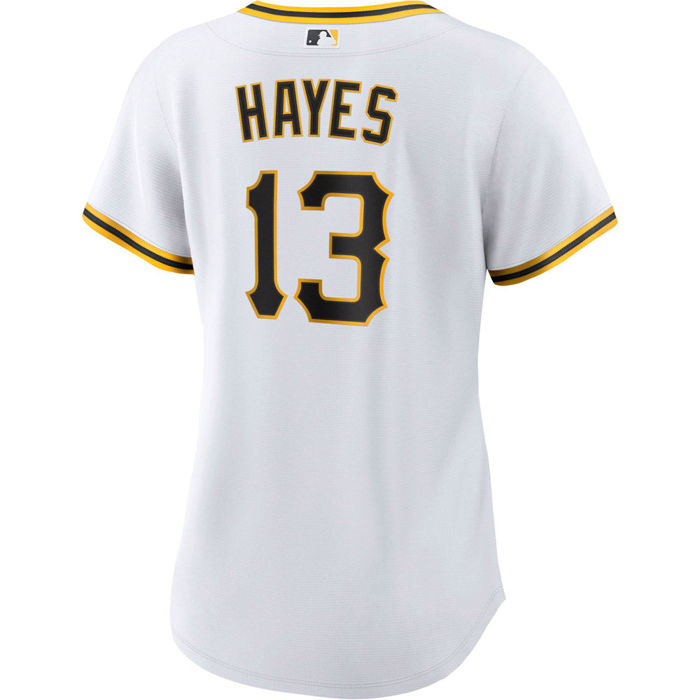Women's Pittsburgh Pirates KeBryan Hayes Cool Base Replica Home Jersey - White