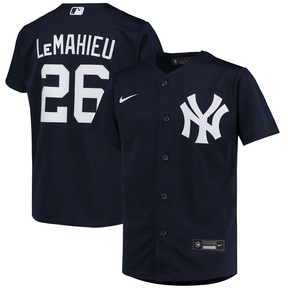 Youth New York Yankees DJ LeMahieu Alternate Player Jersey - Navy