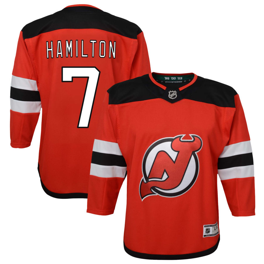 Dougie Hamilton New Jersey Devils Youth Home Premier Jersey - Red